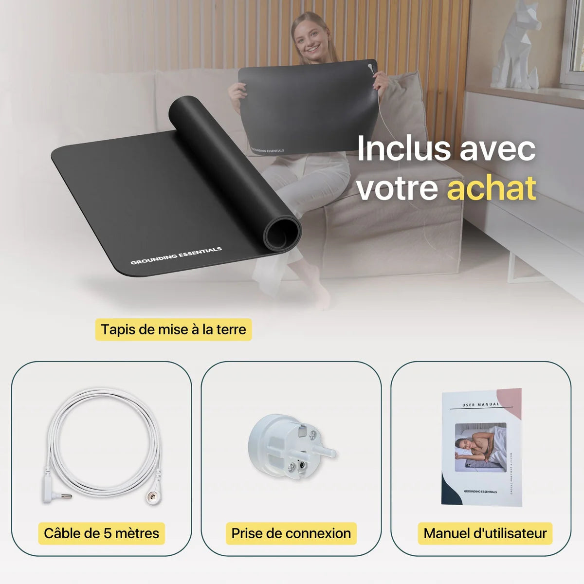 TerraGround™ - Tapis de Mise à Terre